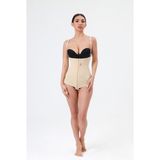 Lipoteks Mayo Tipi Abdominal Liposuction Korse - Bej - Ten - XL