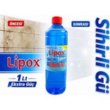 Lipox Sihirli Mavi Su 1 Lt - Derz Temizleyici Duşakabin, Derz ve Kireç Temizleyici