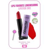 Lips Favorite Longwearing Lipstick Ruj 302 Planet Red - Kırmızı