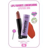 Lips Favorite Longwearing Lipstick Ruj 306 Here Kitty Kitty - Kahverengi