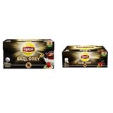 Lipton 100'lü Earl Grey Demlik Süzen Poşet + 100'lü Bergamot Aramolı Siyah Bardak Poşet Çay