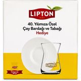 Lipton 40.yıl Tekli Çay Bardağı - Şeffaf