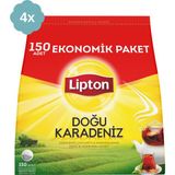 Lipton Doğu Karadeniz Bergamotlu Demlik Çay 150'li x 4 Ekonomik Paket Lezzetli Aroma