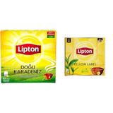 Lipton Doğu Karadeniz & Yellow Label & Earl Grey Bardak Poşet Çay 100'Lü 200G