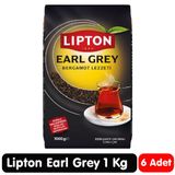 Lipton Earl Grey Bergamot Aromalı Siyah Çay 1 Kg 6 Paket