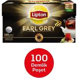 Lipton Earl Grey Demlik Poşet Çay 3,2 gr 100 Adet Bergamot Kokulu Özel Seri
