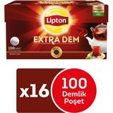 Lipton Extra Dem Demlik Poşet Çay 100 x 3,2 gr - 16'lı Set