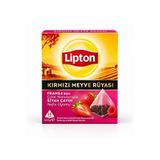 Lipton Kırmızı Meyve Rüyası Çilek Aromalı 15'li Piramit Poşet Çay