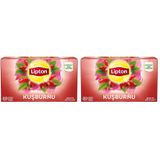 Lipton Kuşburnu Bardak Süzen Poşet Bitki Çayı 40'li Paket, 50 g