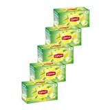 Lipton Limonlu Bardak Poşet Yeşil Çay 20 X 1,5 Gr. Beşli Set