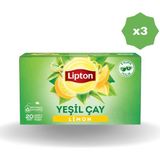 Lipton Limonlu Yeşil Çay 20'li - (3 Adet)