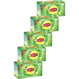 Lipton Sade Yeşil Bardak Poşet Çay 20 x 2 Gr. Beşli Set