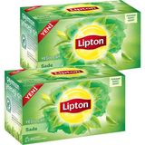 Lipton Sade Yeşil Bardak Poşet Çay 20 x 2 Gr. Ikili Set
