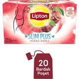 Lipton Slim Kiraz Bitki Çayı 20 Adet 1,8 g Sağlıklı Yaşam İçin Doğal ve Katkısız