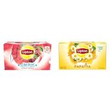 Lipton Slim Plus Kiraz Saplı Bardak Süzen Poşet Bitki Çayı 20'li Paket, 40 g ve Lipton Papatya Bardak Süzen Poşet Bitki Çayı 20'li Paket, 30 g