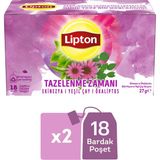 Lipton Tazelenme Zamanı Ekinezya ve Ökaliptuslu Bitki ve Meyve Çayı Karışımı 18LI x 2 Adet - Bitki Çayı