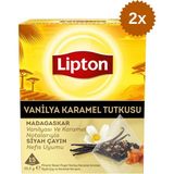 Lipton Vanilya Karamel Aromalı Piramit Poşet Çay 15'li x 2 Adet
