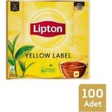 Lipton Yellow Label Bardak Poşet Çay 100 Adet Yoğun Lezzet ve Aromasıyla Keyifli Anlar İçin