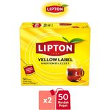 Lipton Yellow Label Bardak Poşet Çay 50LI x 2 Adet - 2 Paket