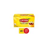 Lipton Yellow Label Demlik Poşet Çay 100'lü 6 Paket (600 Adet)