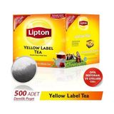 Lipton Yellow Label Demlik Poşet Çay 500 Adet 3.2gr Geleneksel Lezzet ve Kolay Demleme