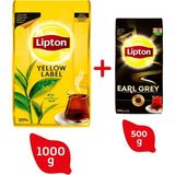 Lipton Yellow Label Dökme Çay 1000 gr + Lipton Earl Grey Bergamot Aromalı Dökme Çay 500 gr - 1,5 kg