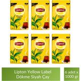 Lipton Yellow Label Dökme Siyah Çay 1000 gr x 6 Adet Doğal Yaprak Çay Aromasıyla Yüksek Kalite - 1 kg