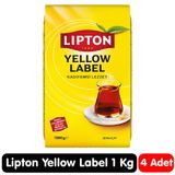 Lipton Yellow Label Siyah Çay 1 Kg 4 Paket