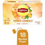 Lipton Yemek Sonrası Nane ve Zencefil Bitki Çayı Karışımı 18LI