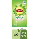 Lipton Yumuşak Içimli Yeşil Çay 20 Süzen Poşet Çay 6'lı