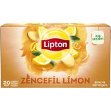 Lipton Zencefil Limon Bitki Çayı 20 Adet Doğal ve Katkısız Kış Lezzeti