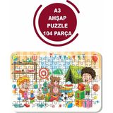 Lipyos Baby Puzzle, Ilk Puzzlem, Sevimli Hayvanlar Seti - 2 MAKET144