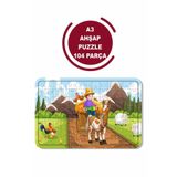 LİPYOS Çiftçi Ve Hayvanları A3 104 Parça Puzzle, Oyuncak, Yapboz A3 1604