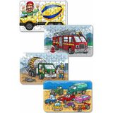 Lipyos Çimento Arabası, Itfaiye, Arabalar 54 Parça Ahşap Puzzle