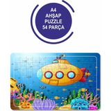 Lipyos Denizalt Ive Deniz Canlıları A4 54 Parça Puzzle, Oyuncak, Yapboz