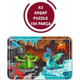 Lipyos Ejderhalar A3 104 Parça Puzzle, Oyuncak, Yapboz