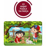 Lipyos Hayvan Sevgisi A3 104 Parça Puzzle Oyuncak Yapboz