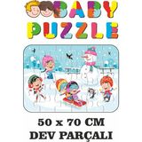 Lipyos Kardan Adam Karda Oyun Yeni Yıl Dev Parçalı Eğlenceli Puzzle 50X70 cm Puzzle