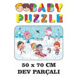 Lipyos Kardan Adam Karda Oyun Yeni Yıl Dev Parçalı Eğlenceli Puzzle 50X70 Cm