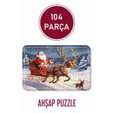 LİPYOS Noel Baba, Kardan Adam, Yılbaşı, Hediyelik 104 Parça Puzzle 104-1704