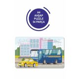 Lipyos Otobüs Ve Taksi A4 54 Parça Puzzle, Oyuncak, Yapboz A4Puzz1195
