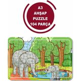 Lipyos Sevimli Filler A3 104 Parça Puzzle, Oyuncak, Yapboz