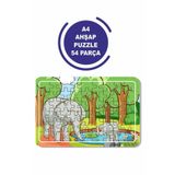 Lipyos Sevimli Filler A4 54 Parça Puzzle, Oyuncak, Yapboz