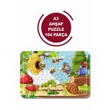 LİPYOS Sevimli Hayvanlar A3 104 Parça Puzzle, Oyuncak, Yapboz A3 1015