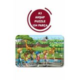 LİPYOS Sevimli Hayvanlar A3 104 Parça Puzzle, Oyuncak, Yapboz A3 1402