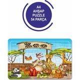 Lipyos Sevimli Hayvanlar A4 54 Parça Puzzle, Oyuncak, Yapbo