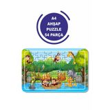 Lipyos Sevimli Hayvanlar A4 54 Parça Puzzle, Oyuncak, Yapboz A41281