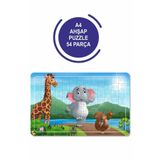 Lipyos Sevimli Hayvanlar A4 54 Parça Puzzle, Oyuncak, Yapboz A41360