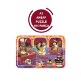 Lipyos Sevimli Hayvanlar Mutfakta A3 104 Parça Puzzle, Oyuncak, Yapboz