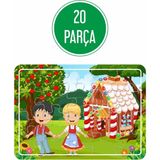 Lipyos Unicorn, Şeker Ev ve Elma Ağacı, Havuzda Oyun, Sevimli Hayvanlar Ahşap Puzzle Seti PUZZ1630